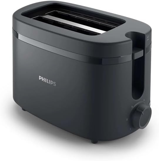 Philips Toaster 2-Slot 650W Bun Warmer Charcoal Gray